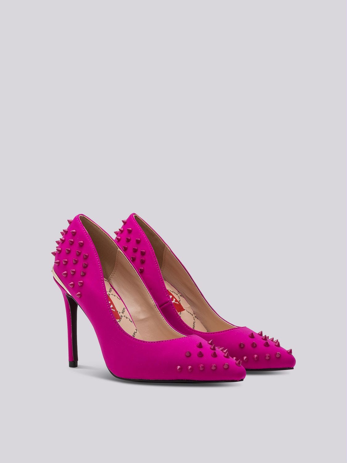 Hot pink sales studded heels