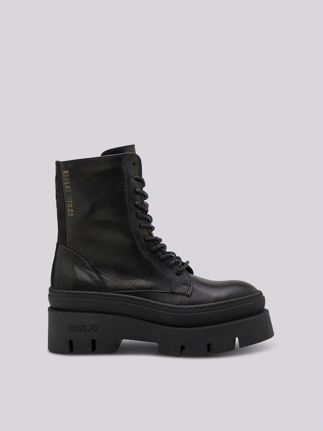 Nathalie Lace lace up ankle boots in leather