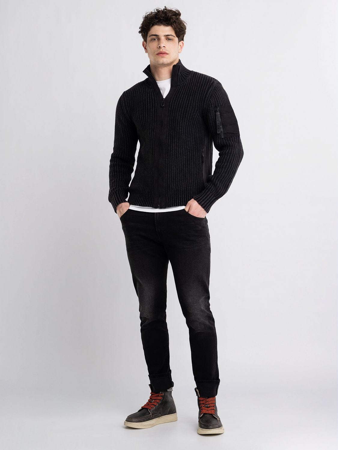Ladies cotton zip up cardigans online
