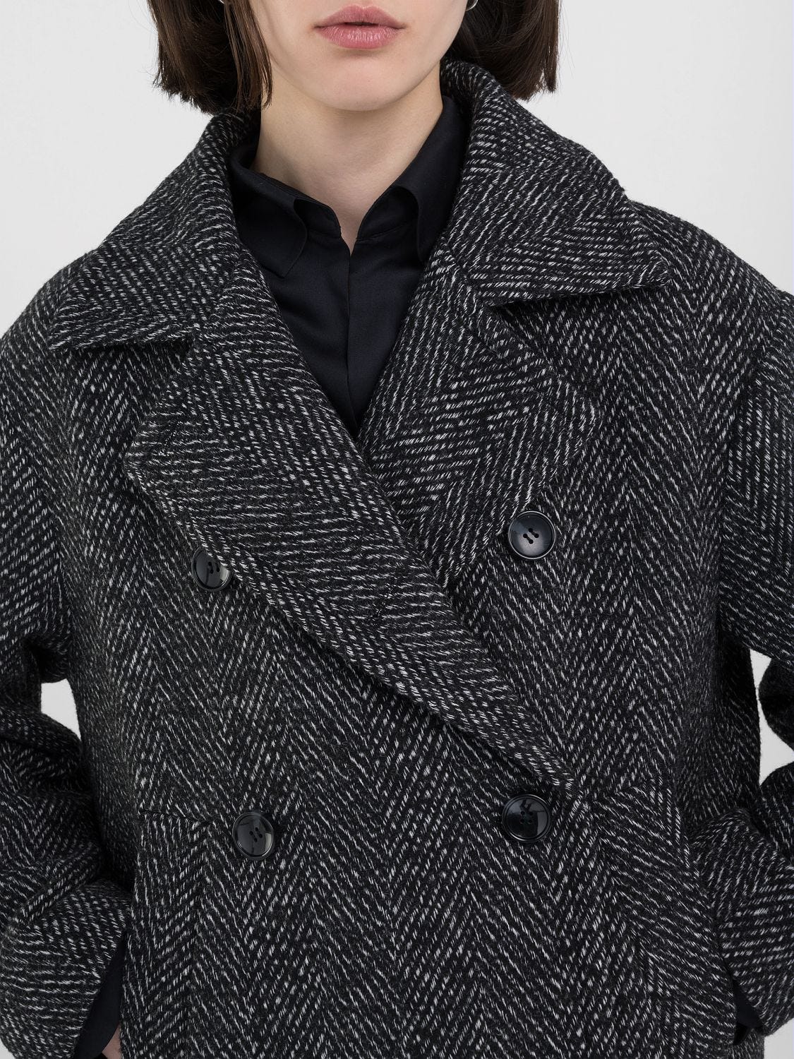 DOUBLE BREASTED WOOL JACKET