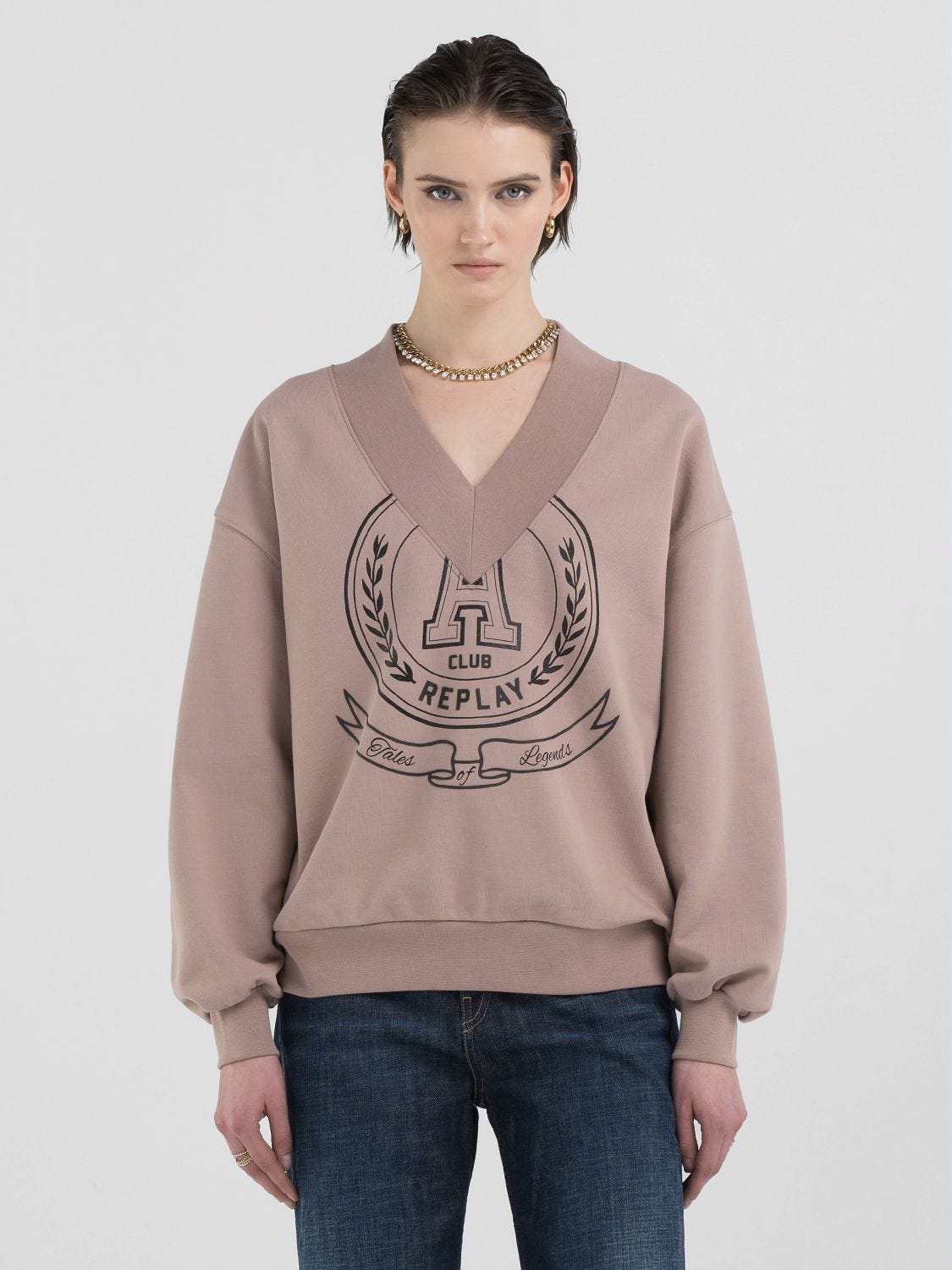 Sweatshirt replay top