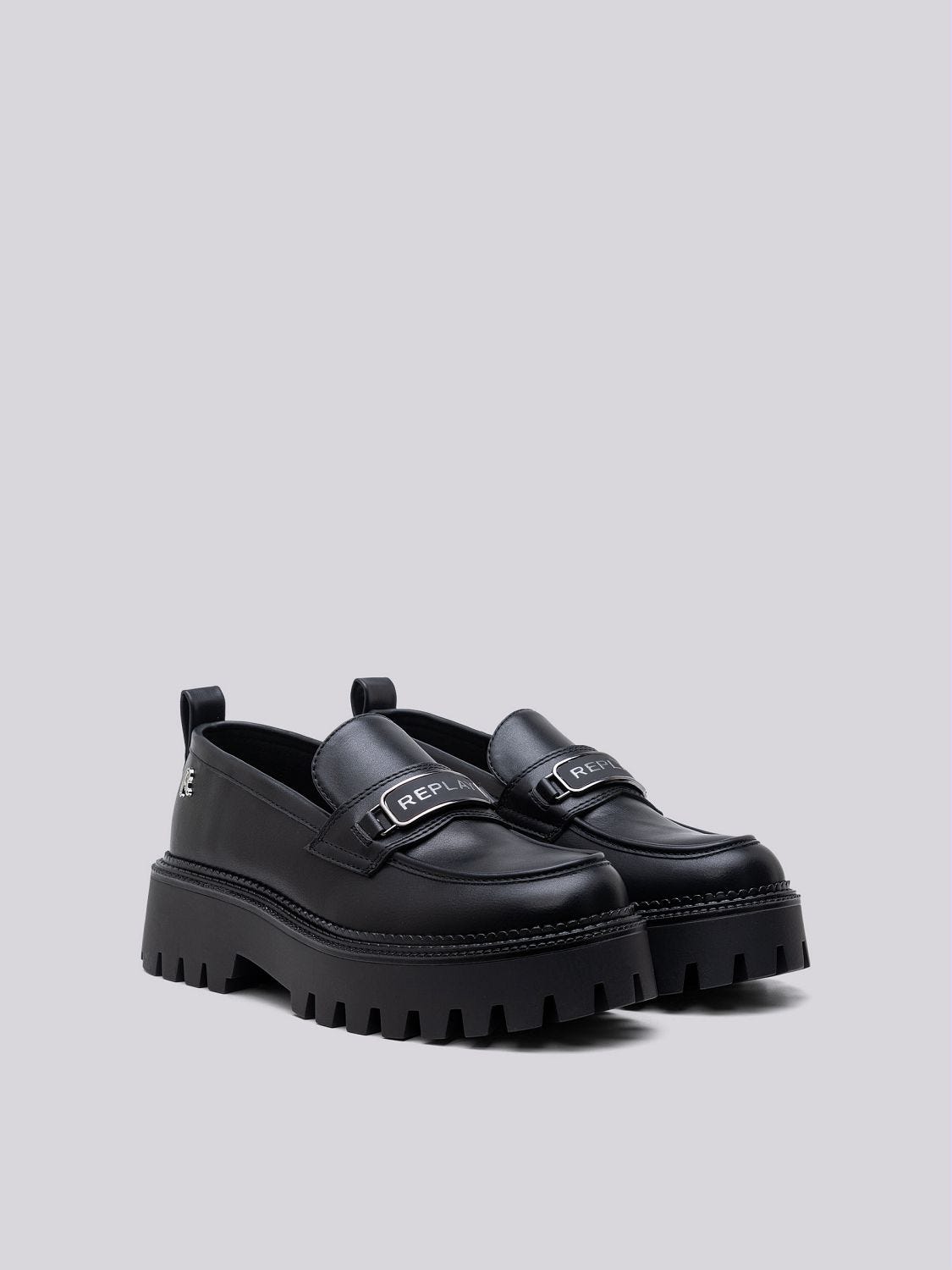 NUMB ROMBO PLATFORM LOAFERS WITH LOGO
