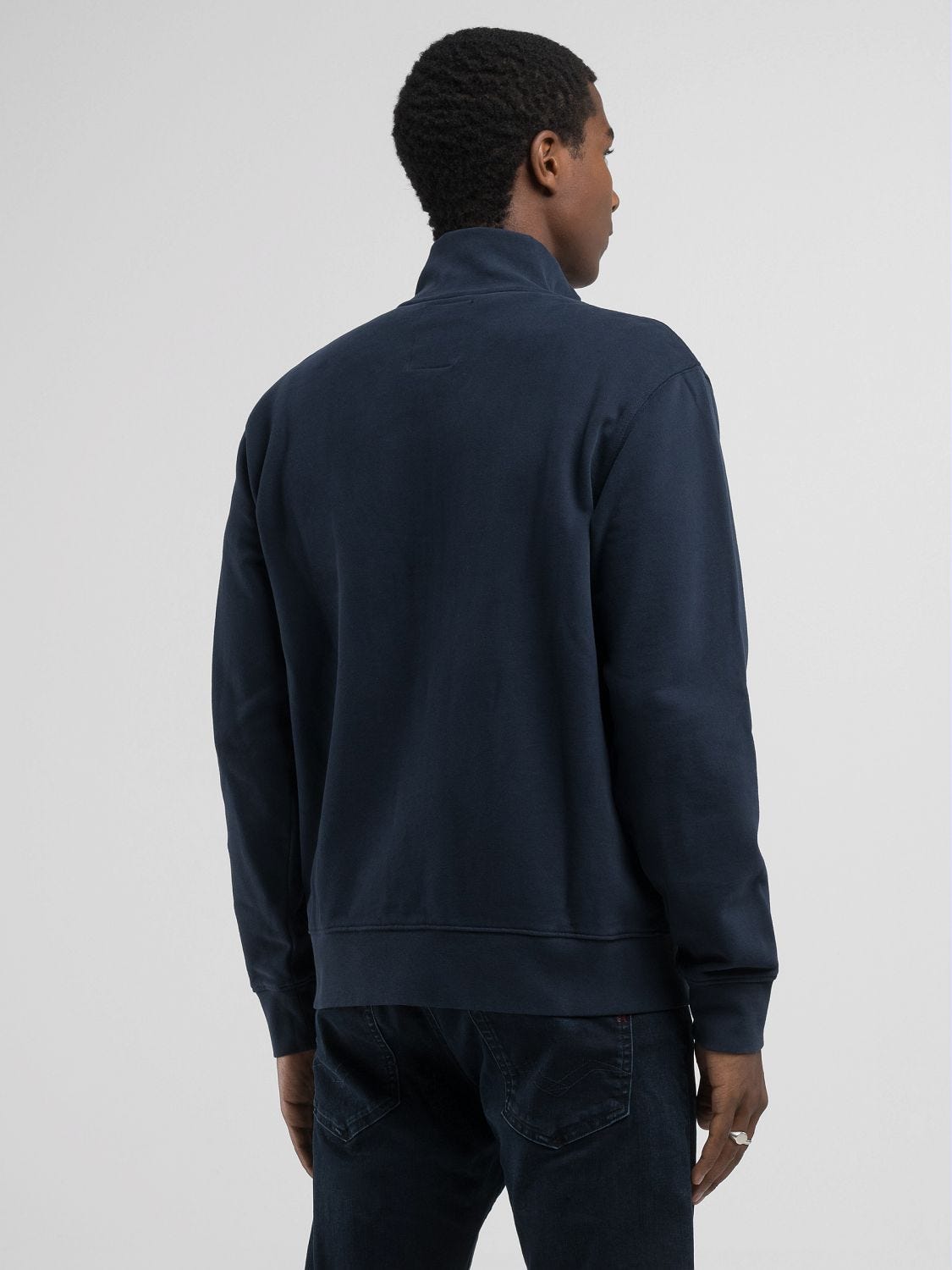 HIGH-NECK FULL-ZIP SWEATSHIRT