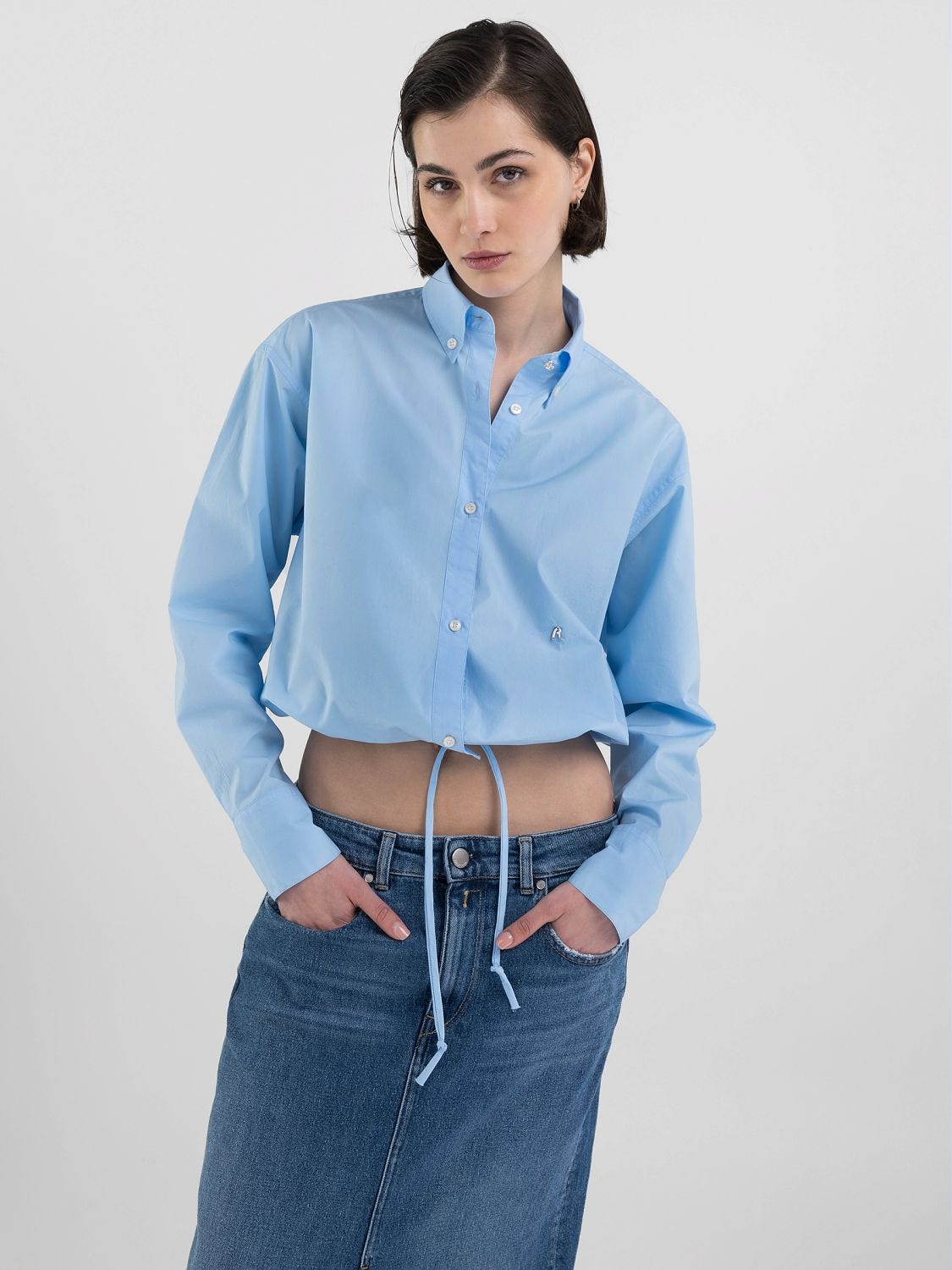 CAMISA BOXY CON CORDON AJUSTABLE