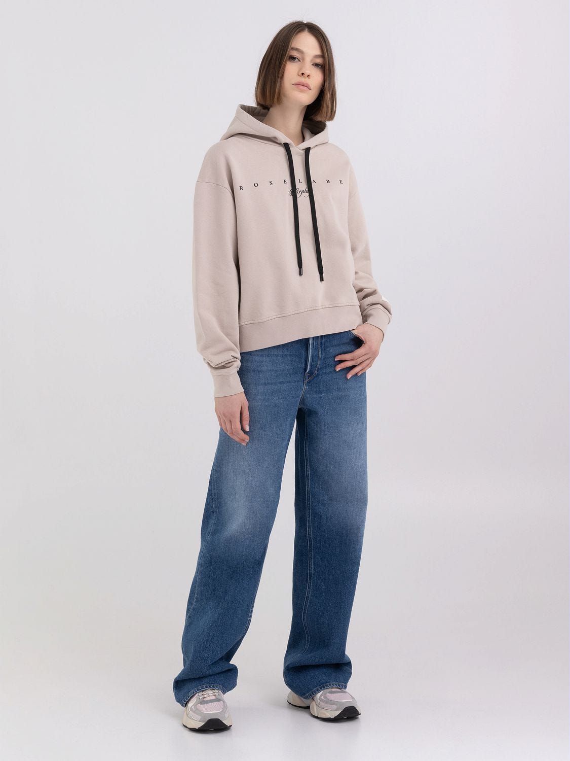 Sudadera oversize shop con capucha