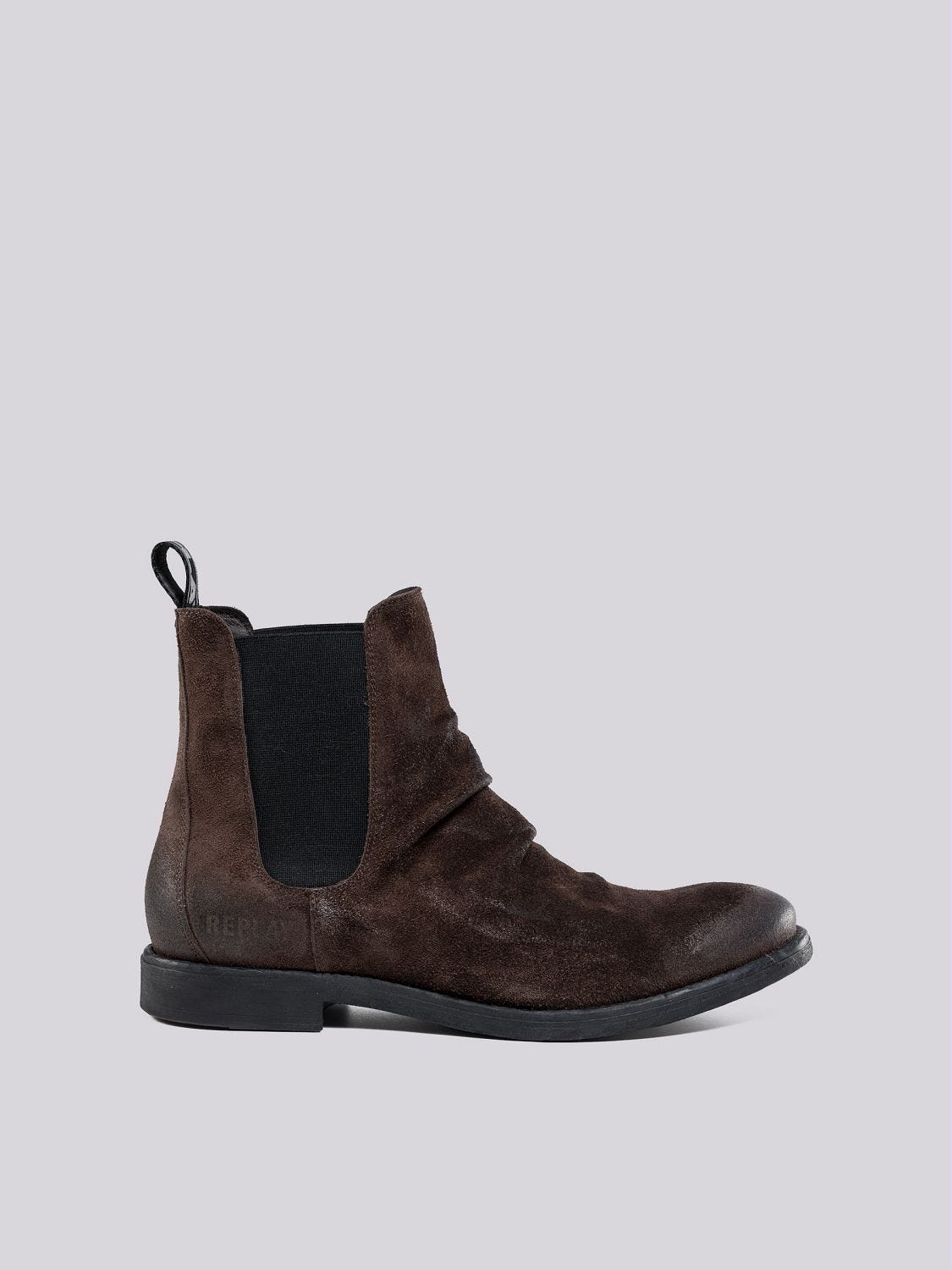 Men s CITY SUEDE leather chelsea boots