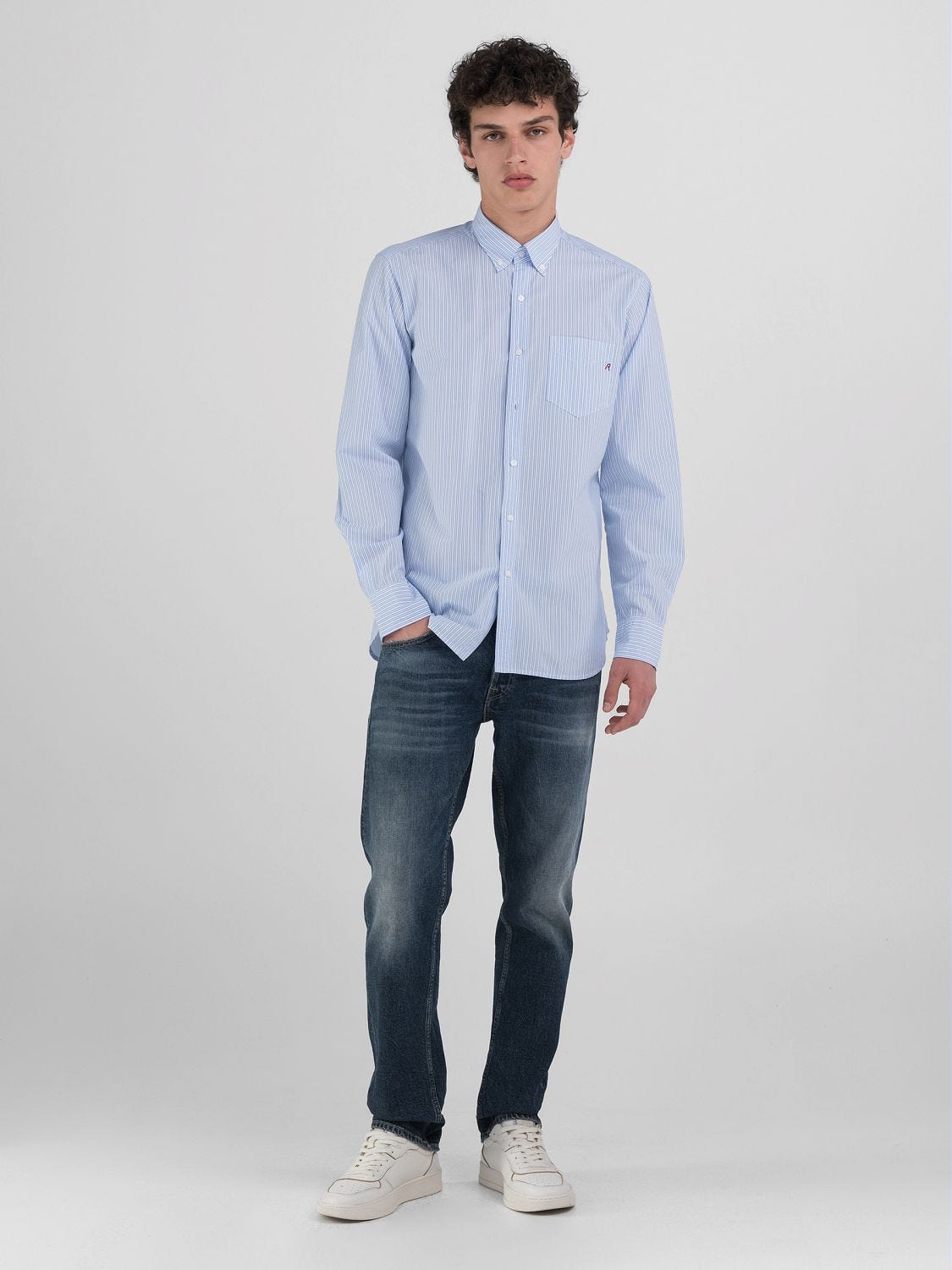 ふるさと納税 STRIPED SHIRT REGULAR-FIT トップス