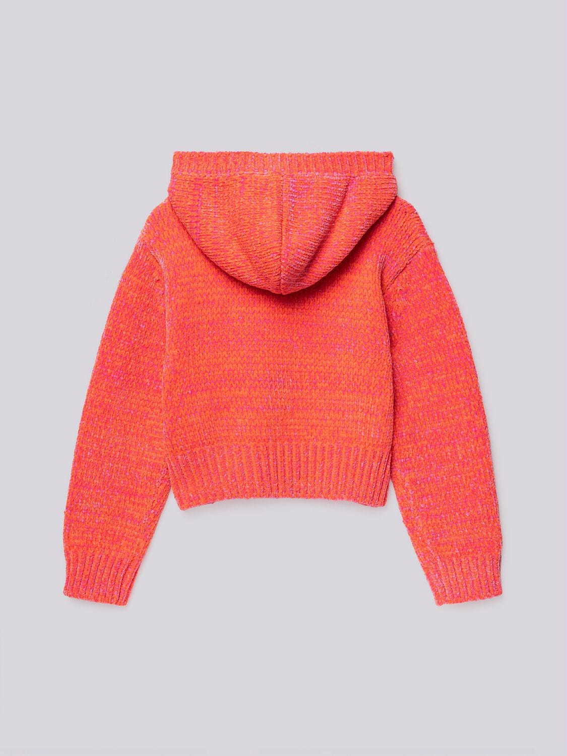 Hooded chenille sweater clearance