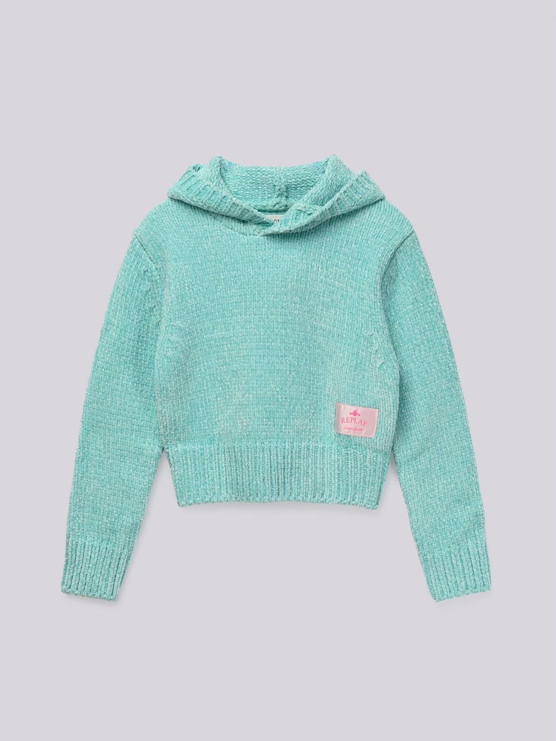 Chenille hooded sweater sale