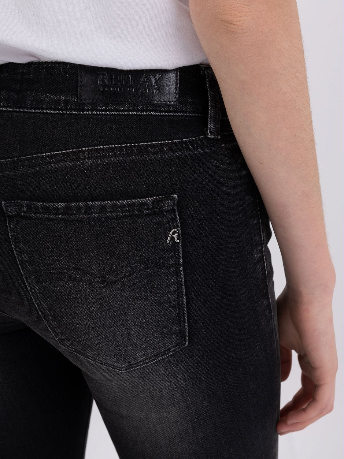 Replay jeans luz blue black sale overdyed