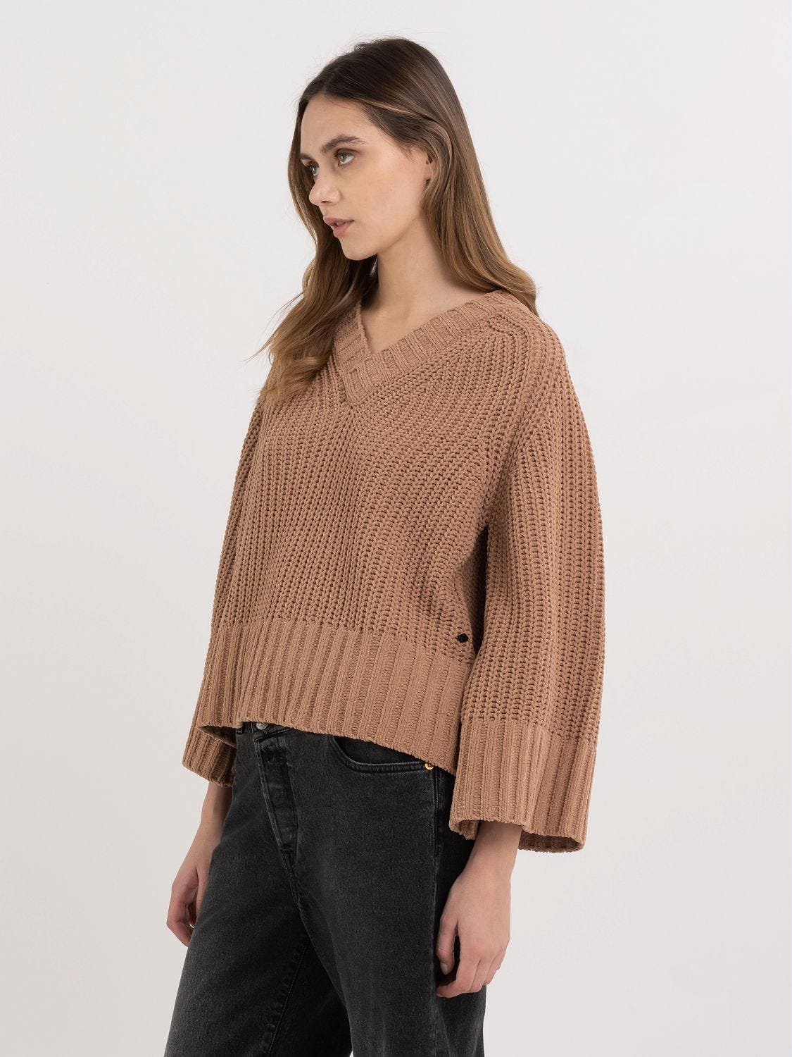 Chenille top cropped jumper