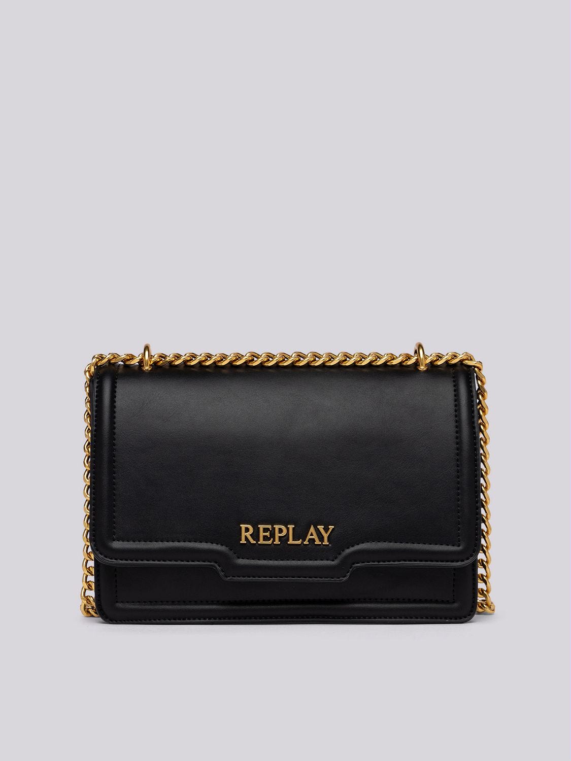 SOLID-COLOUR CROSSBODY BAG WITH LOGO