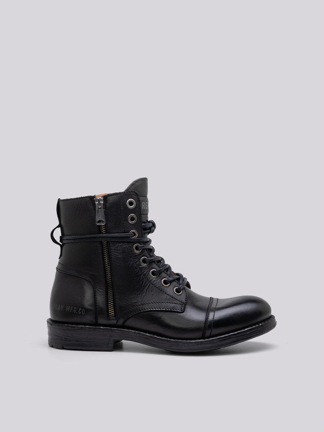 LEATHER PACK PHIM LACE UP ANKLE BOOTS