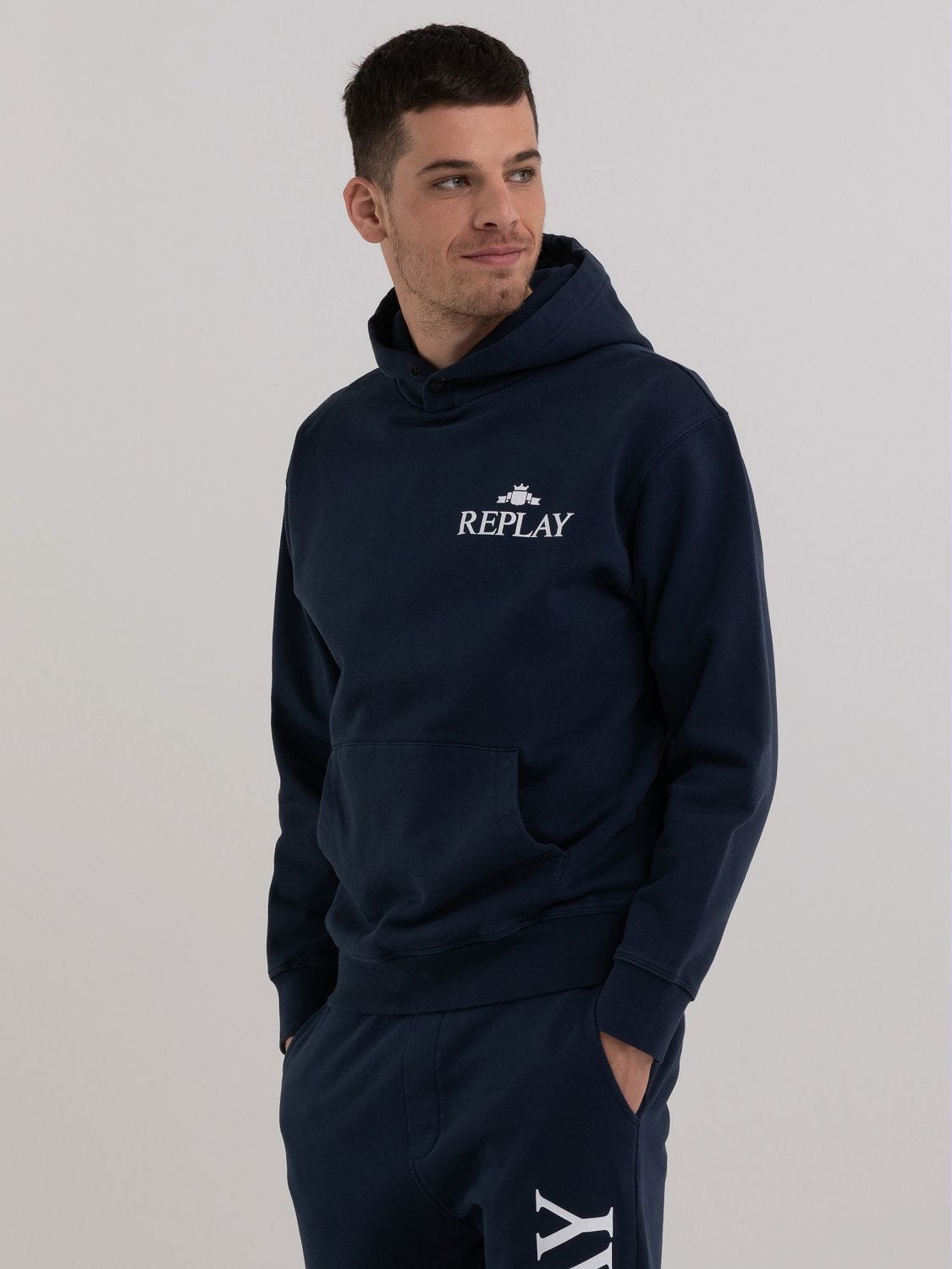 Archive script logo best sale cotton jersey hoodie