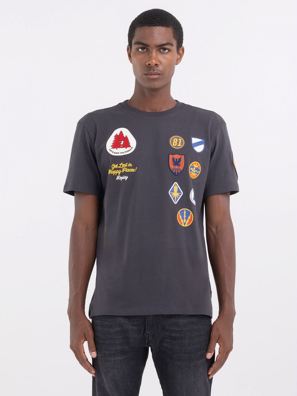 Patch t shirt discount