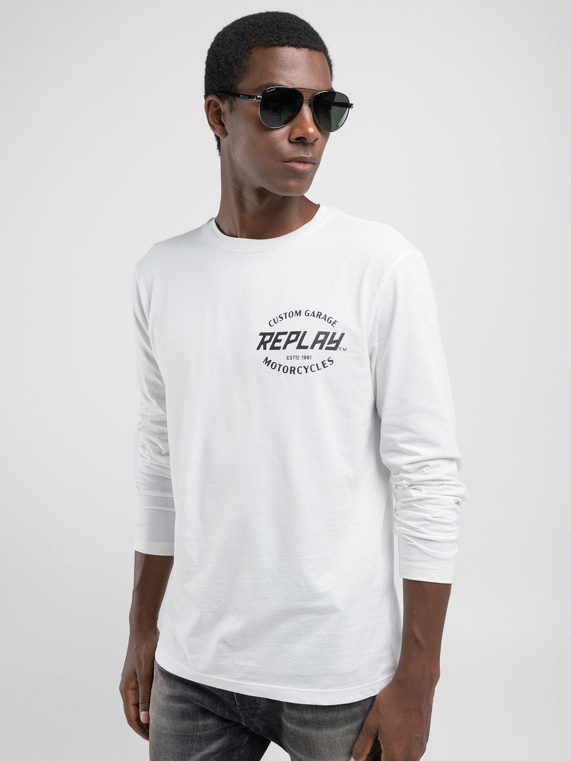 LONG SLEEVED T SHIRT WITH CUSTOM LETTERING