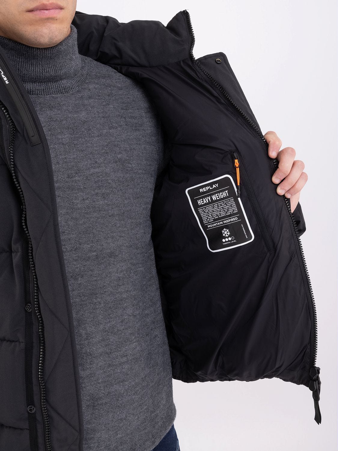 Replay puffa jacket store