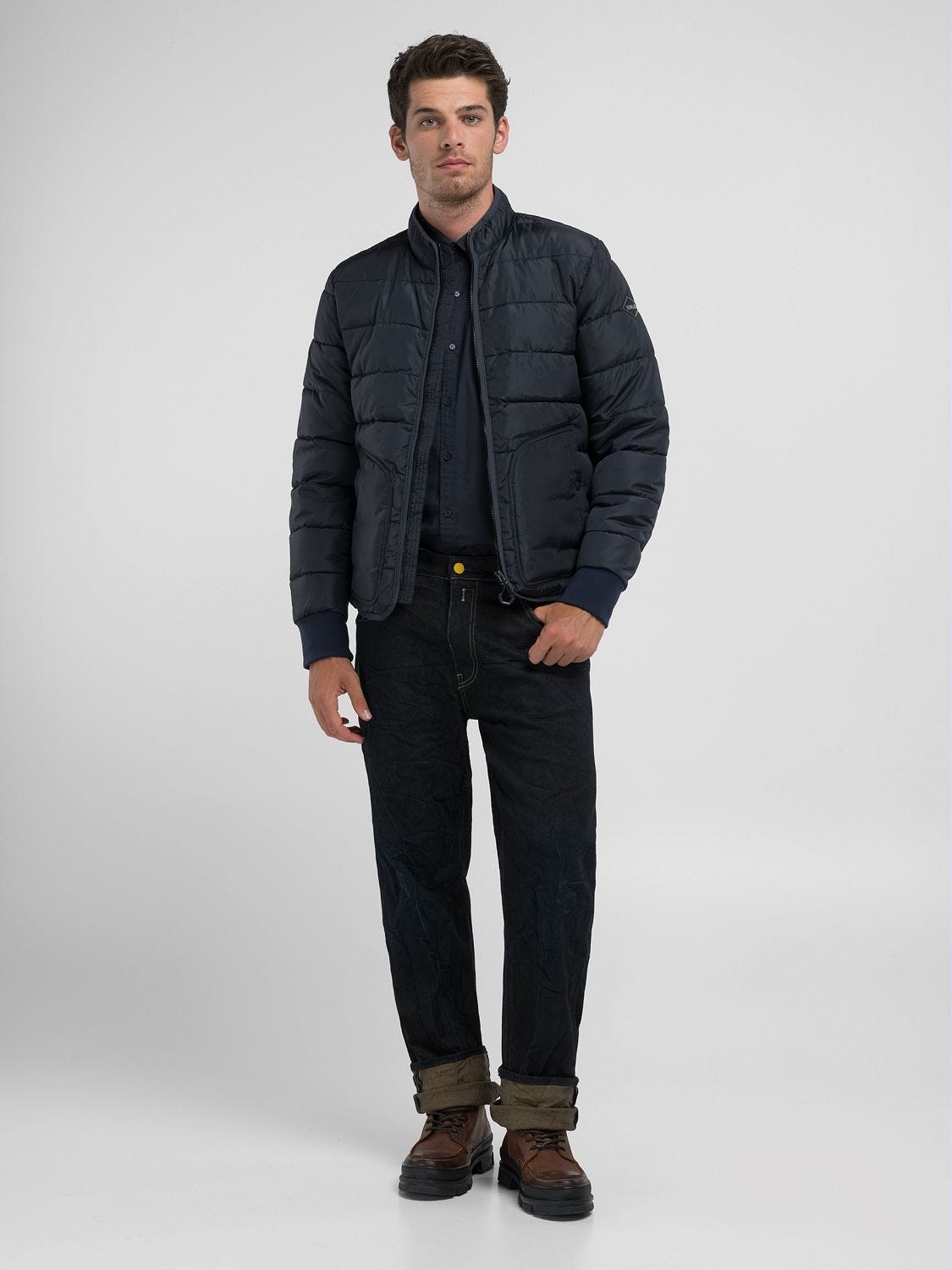 Replay quilted jacket new arrivals