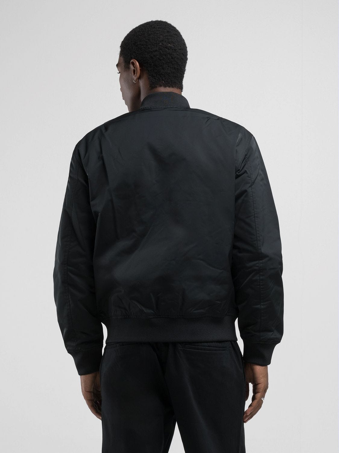 Satin mix bomber jacket shop