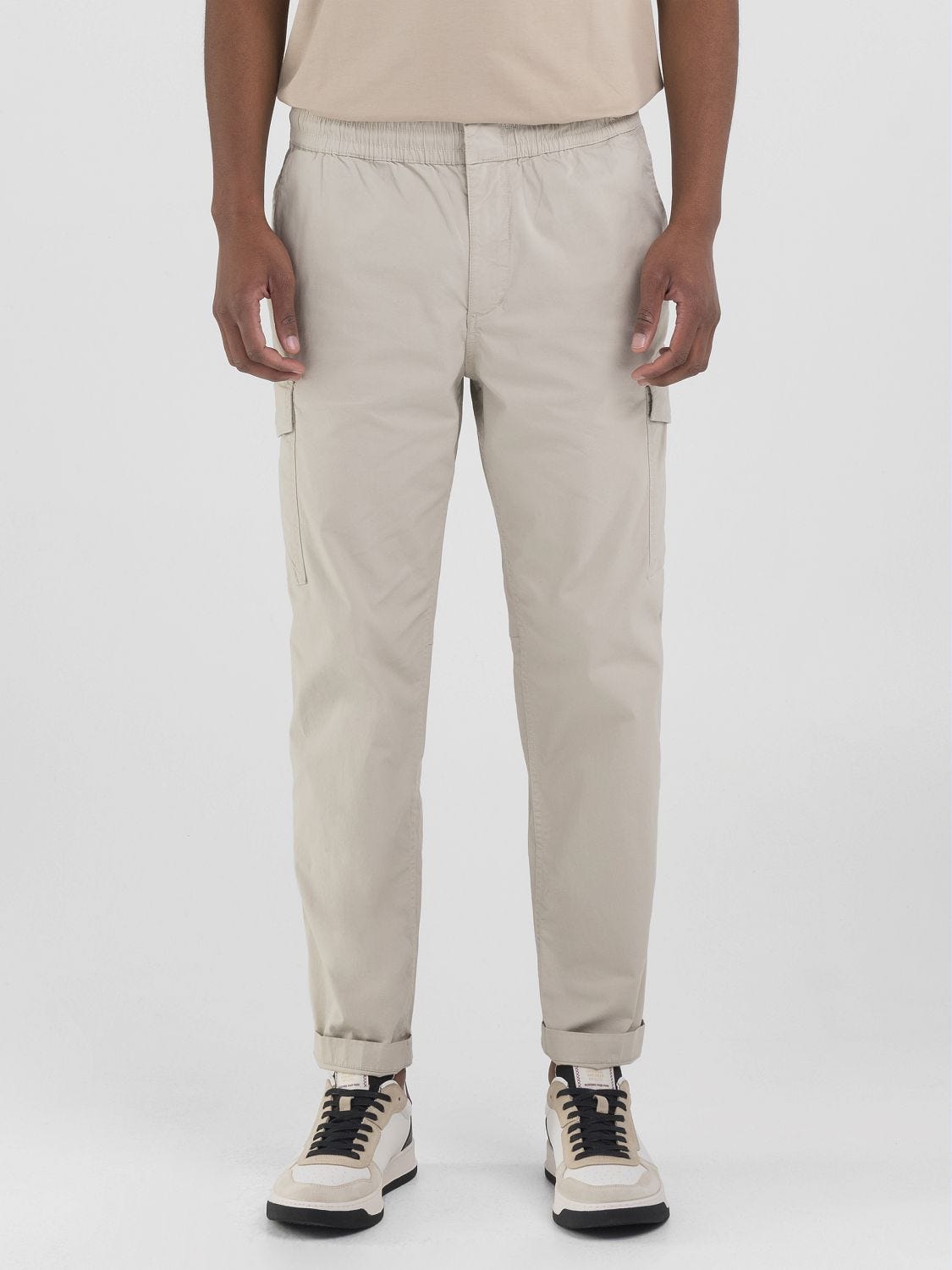 Twill cargo joggers hot sale