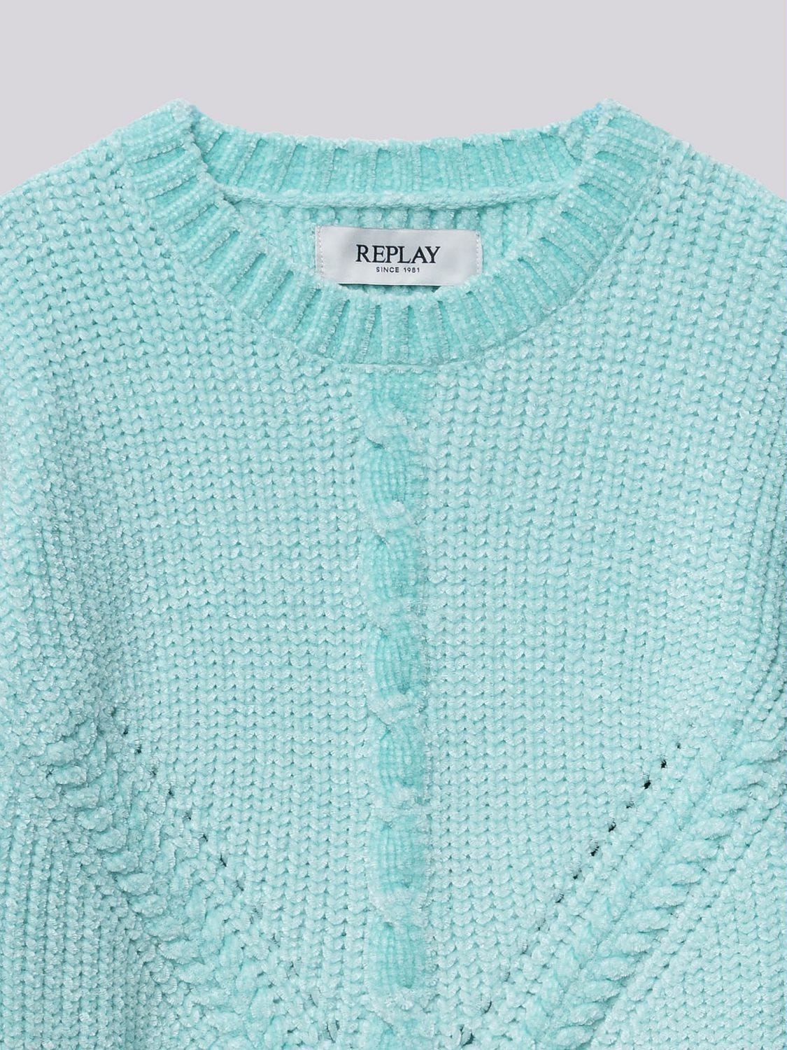 Light blue chenille sweater new arrivals