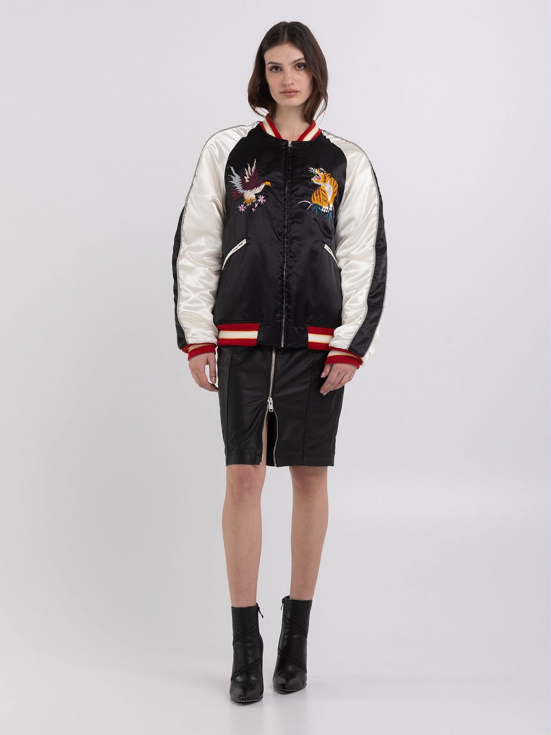 Replay reversible bomber best sale jacket