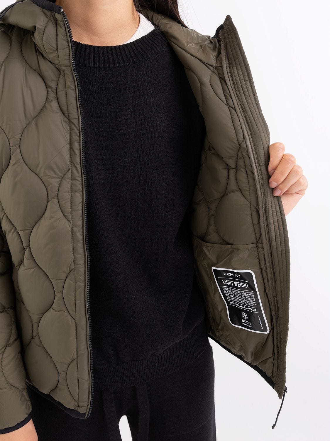 Replay reversible thin down outlet jacket