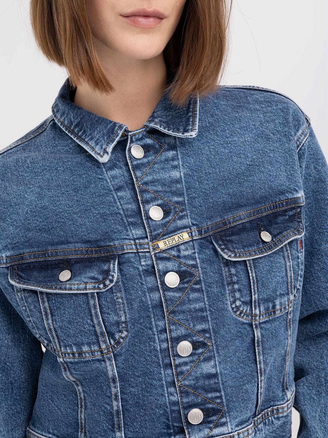 Replay denim jacket womens cheap