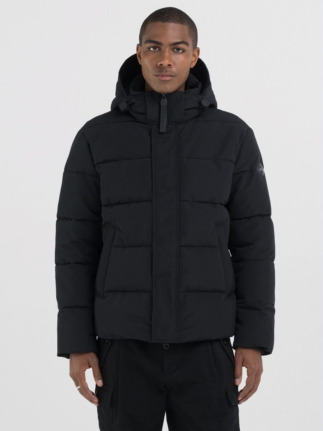 BLOUSON A GLISSIERE INTEGRALE ET A CAPUCHE