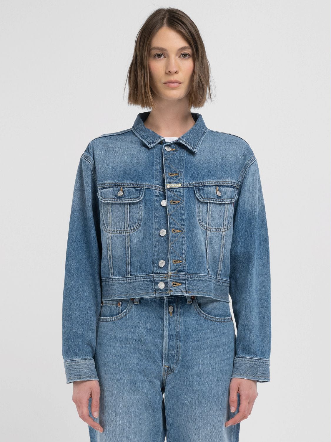 VESTE EN DENIM A POCHES W9ZERO1