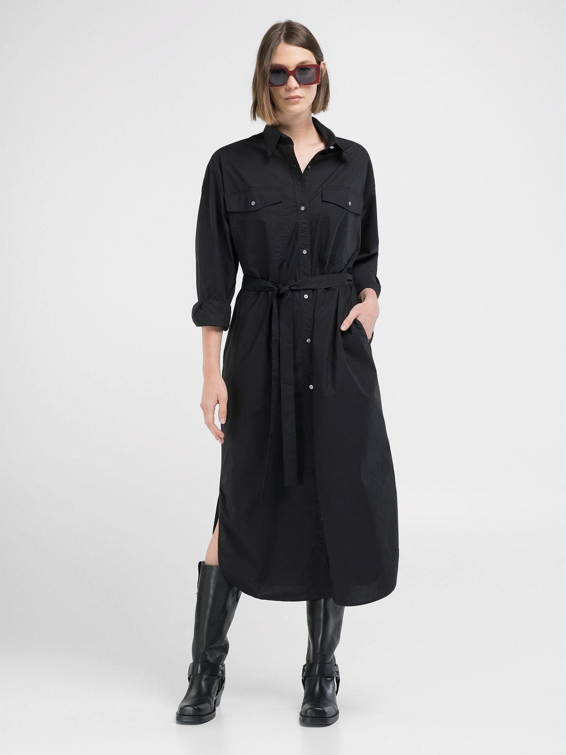 Robe chemise midi top
