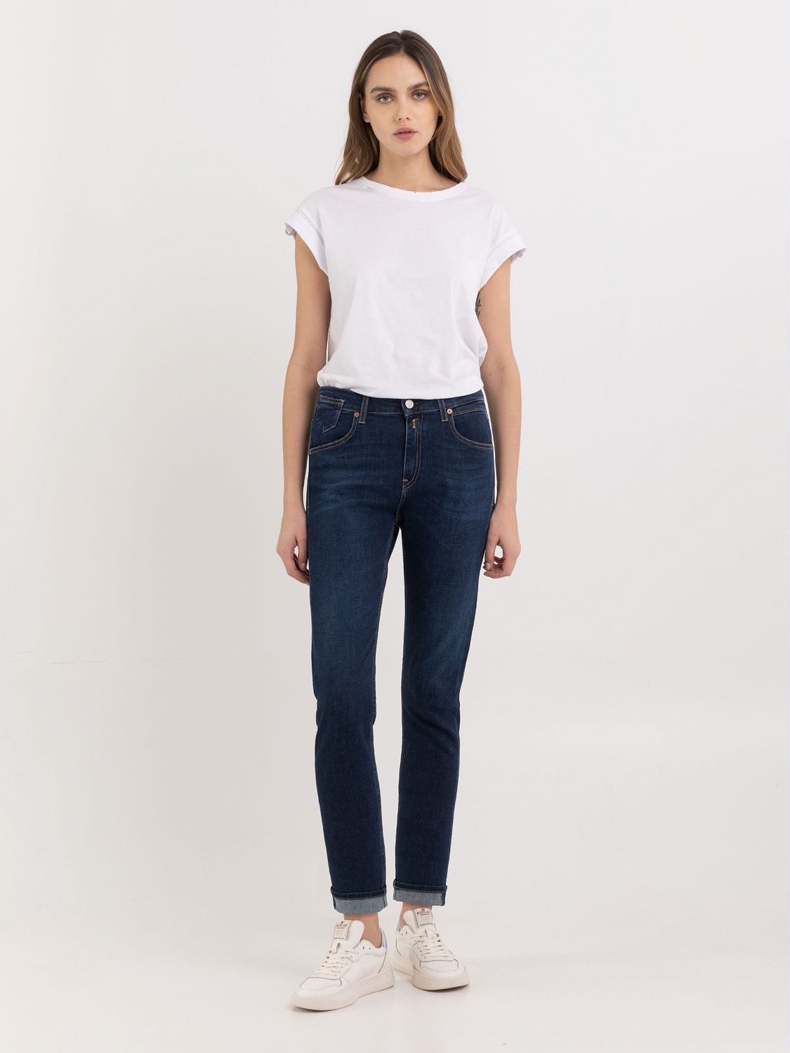 Jeans Boyfriend Femme Replay officiel