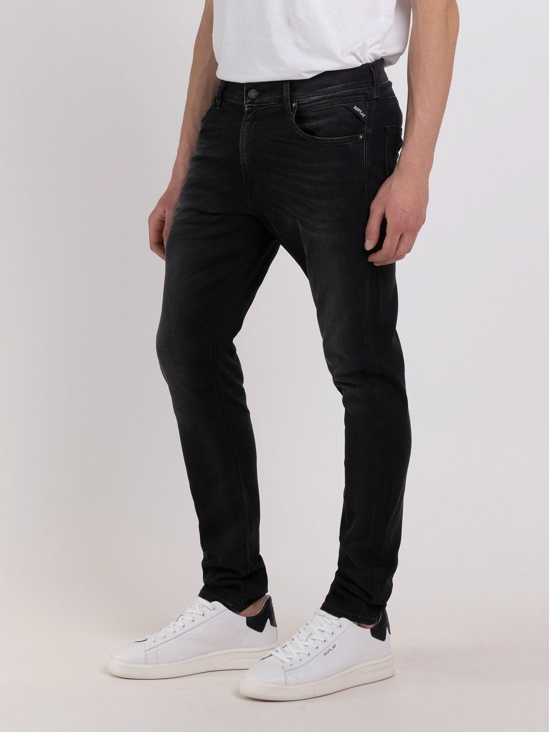 Replay blue sale black overdyed