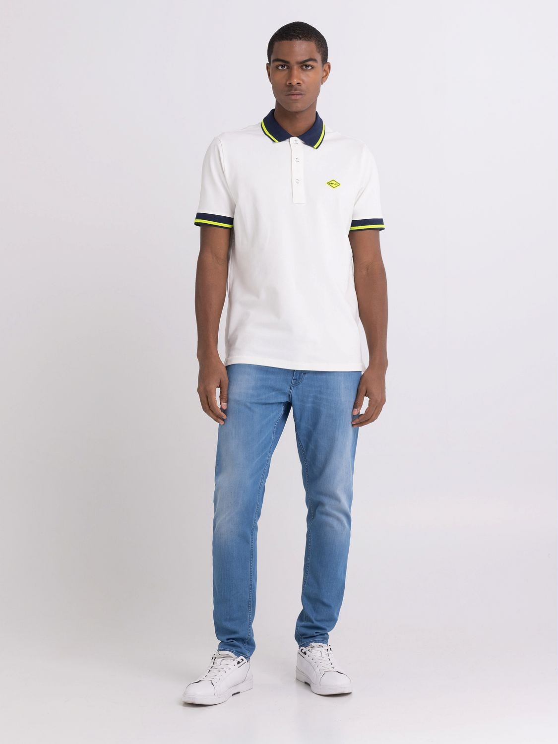 Stretch piqu polo shirt