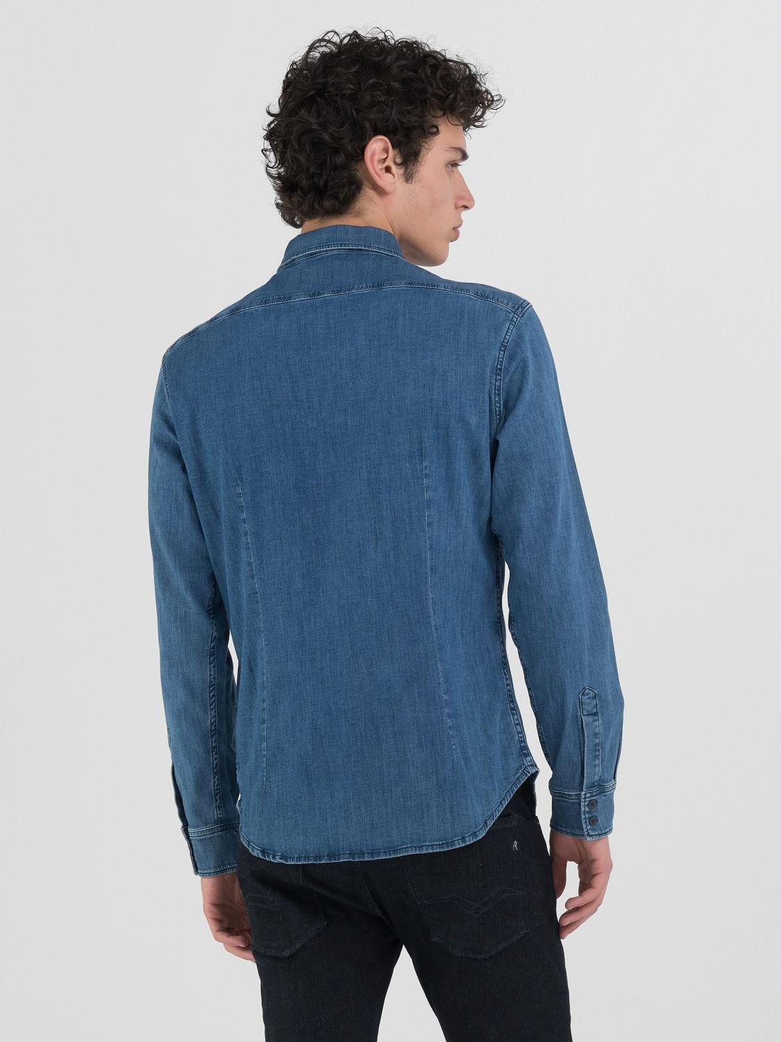 Casual slim fit stylish zipper denim shirts new arrivals
