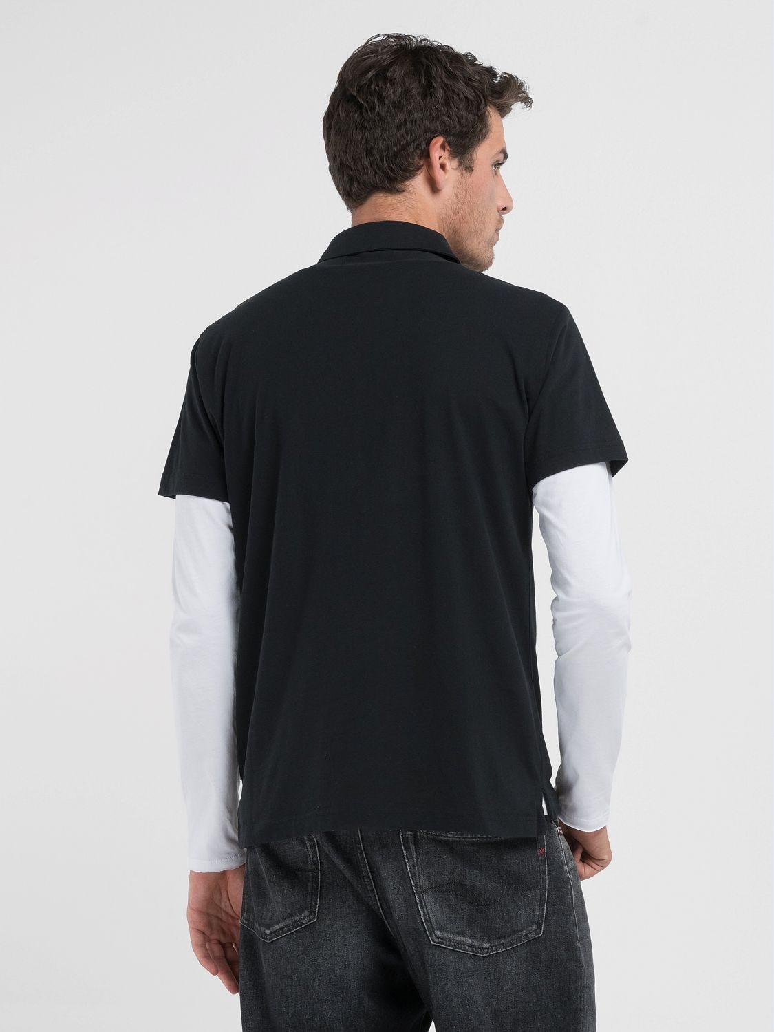 Polo shirts with breast pocket online