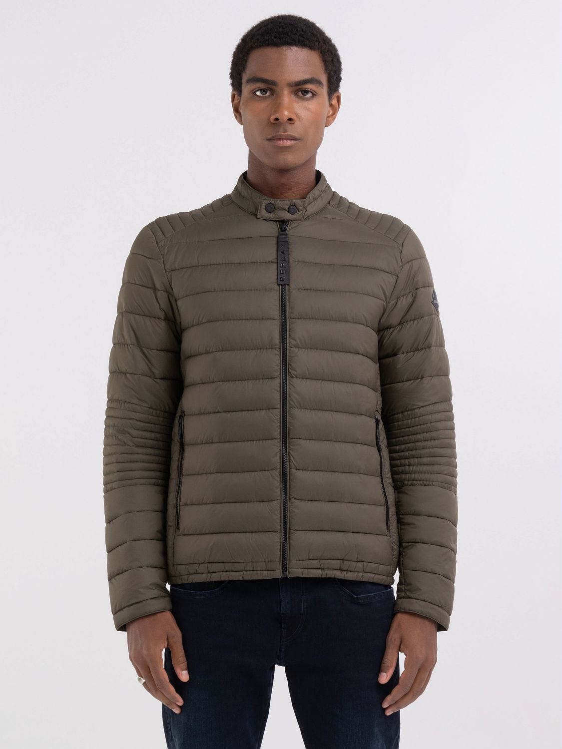 FULL ZIP TECHNICAL FABRIC JACKET