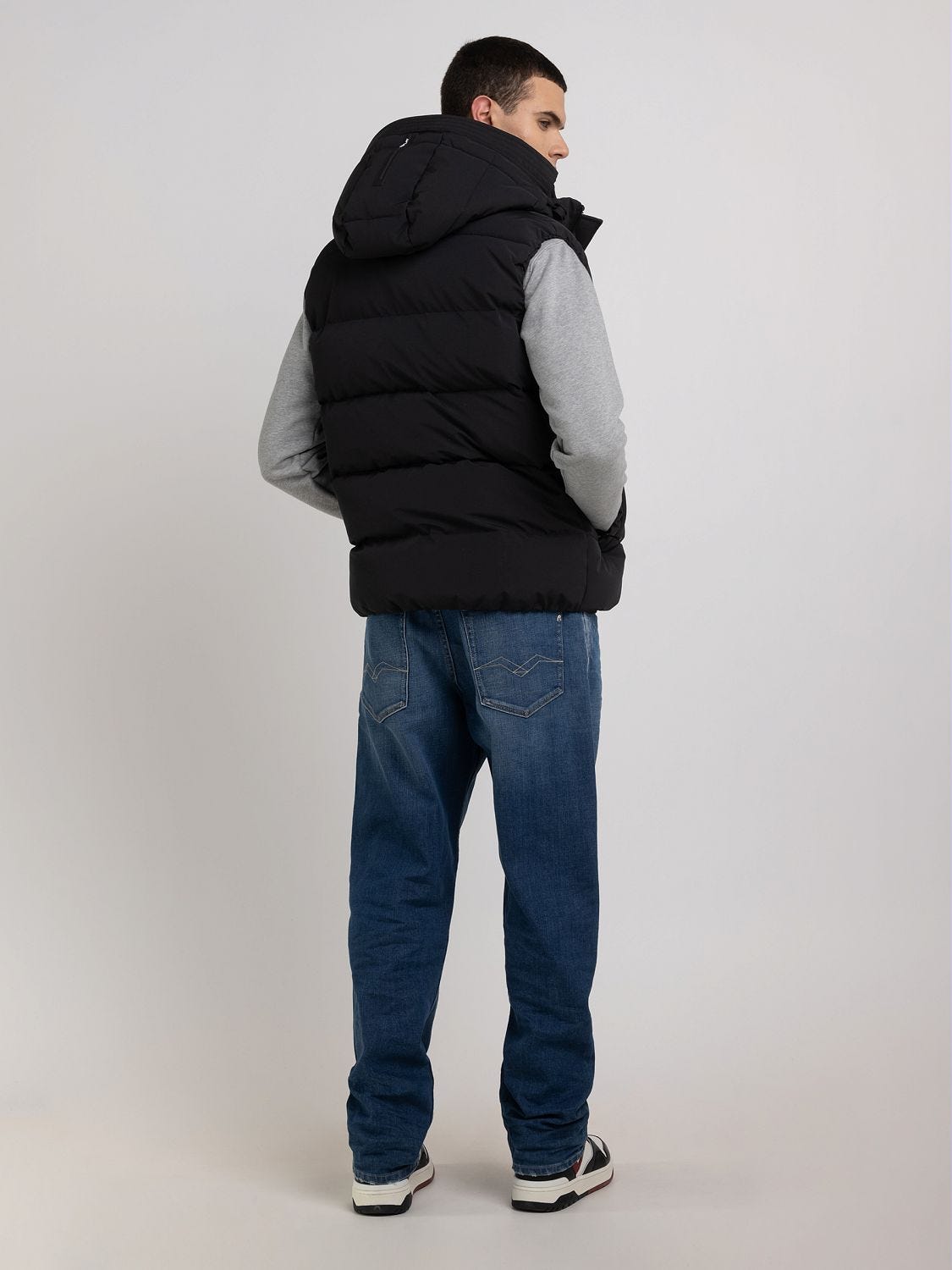 Mens down clearance vest sale