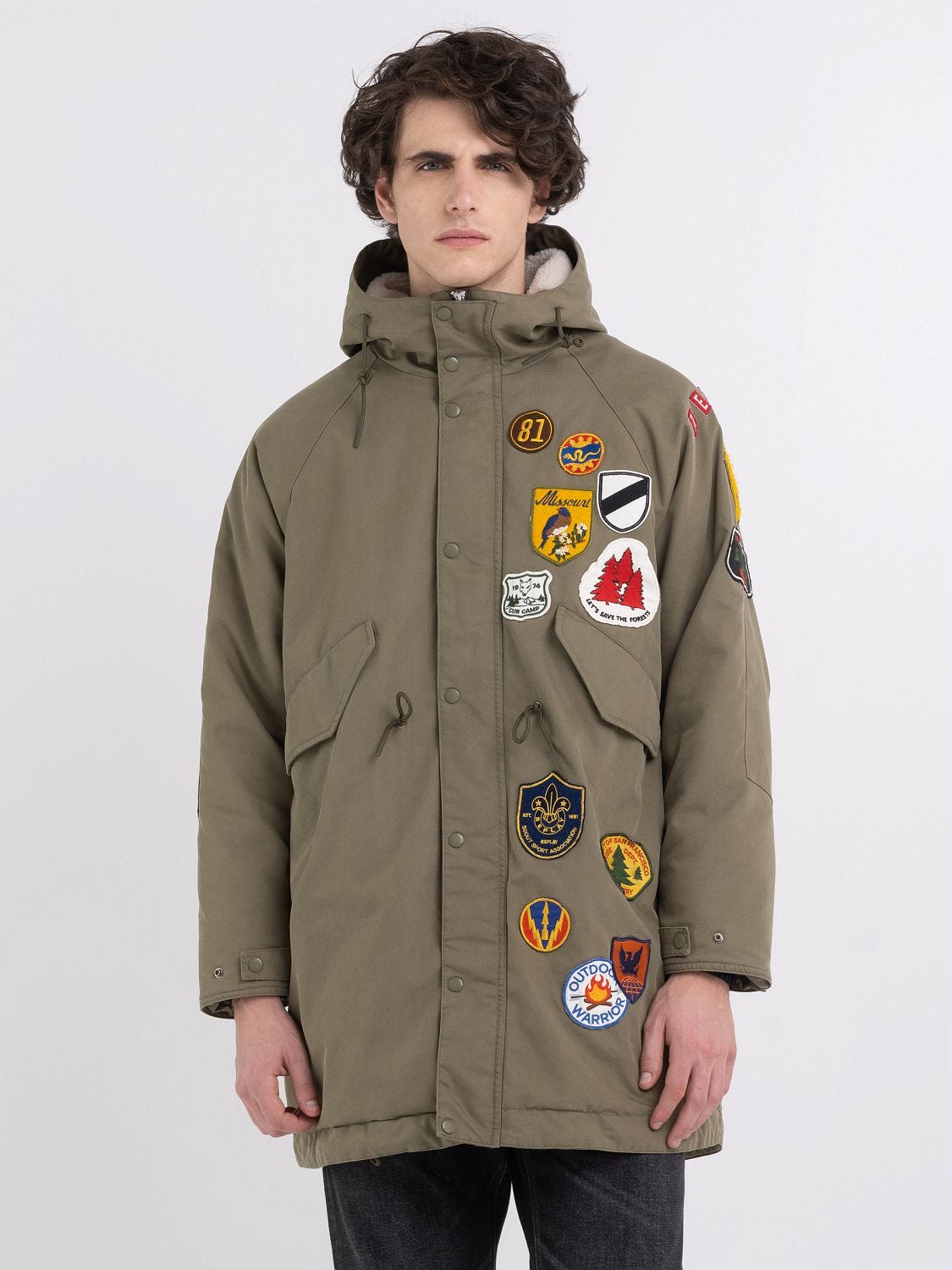 Twill best sale parka jacket