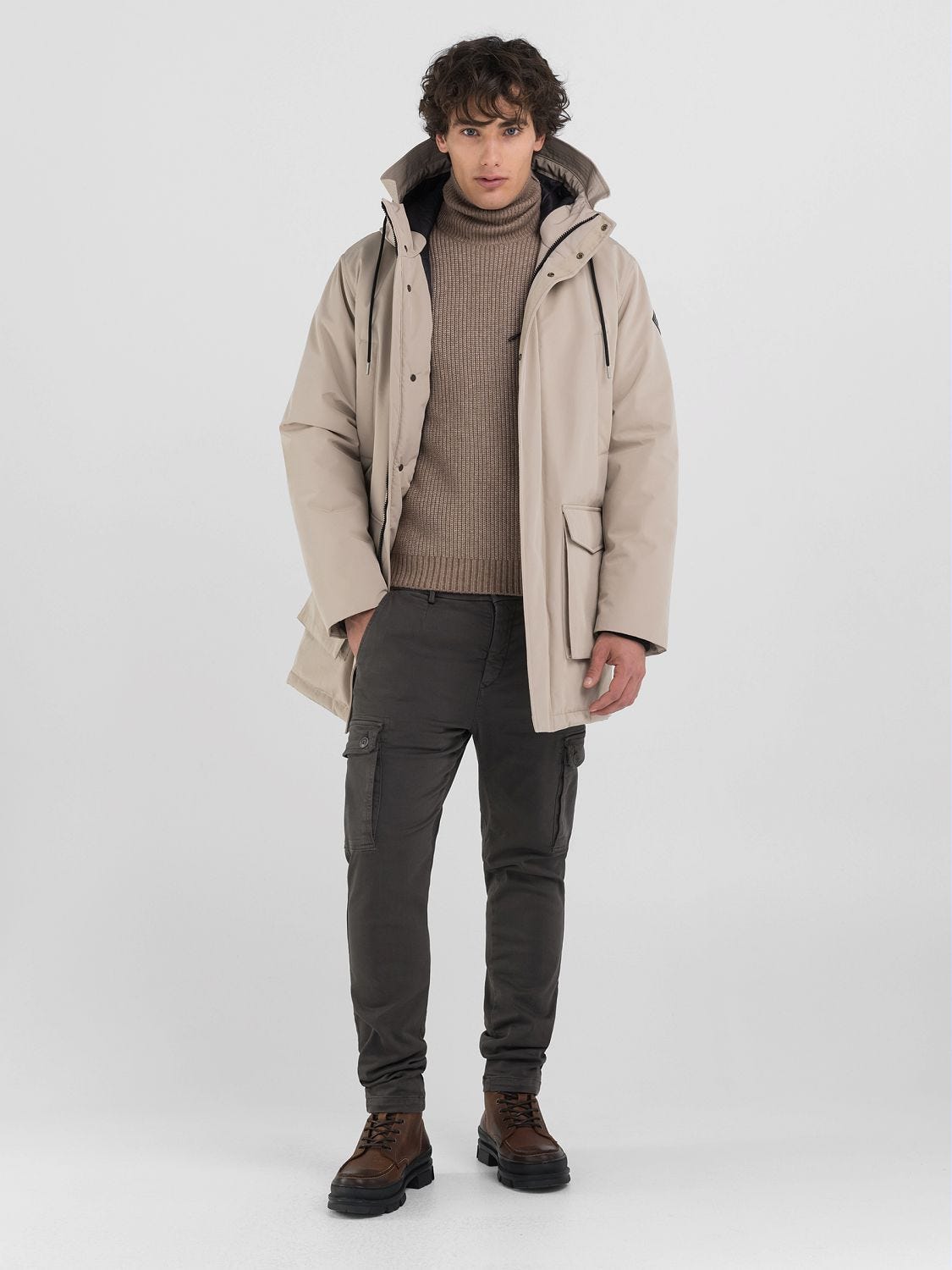 Replay large pocket parka jacket cheap