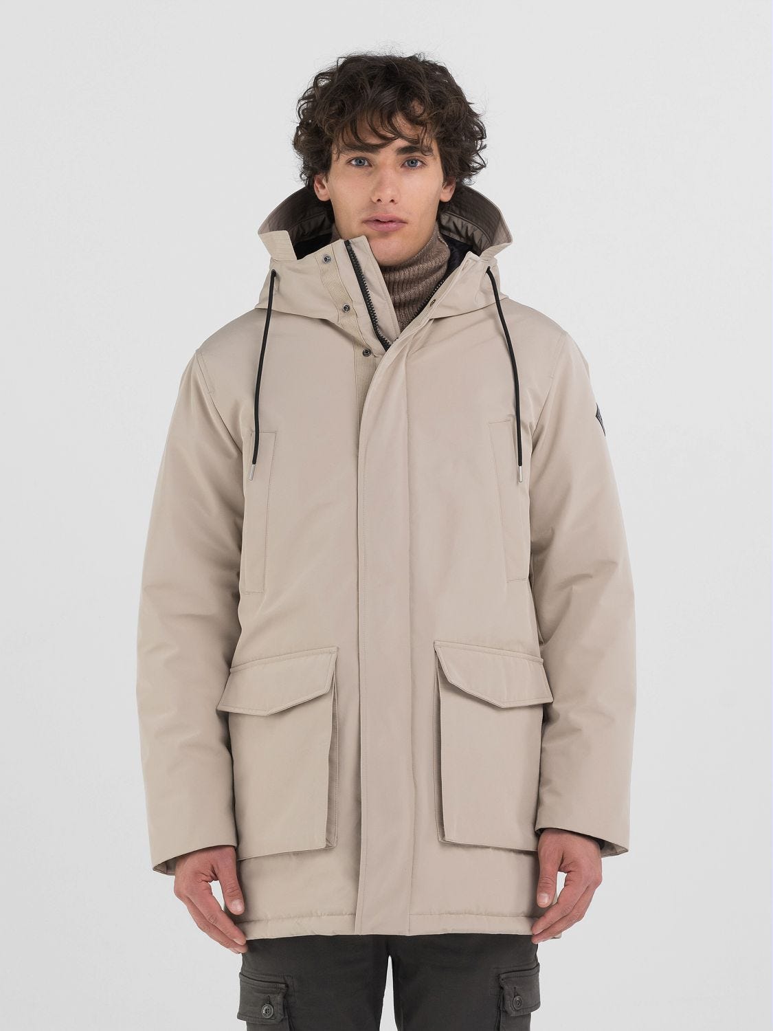 Replay large pocket parka jacket hotsell