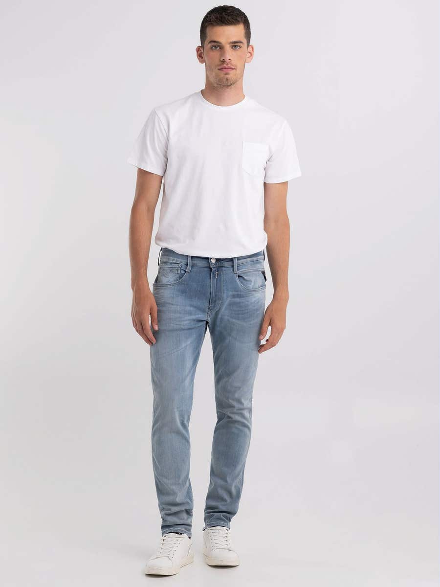 REPLAY Slim fit Anbass jeans M914Y .000.661 A05 MEDIUM BLUE 1