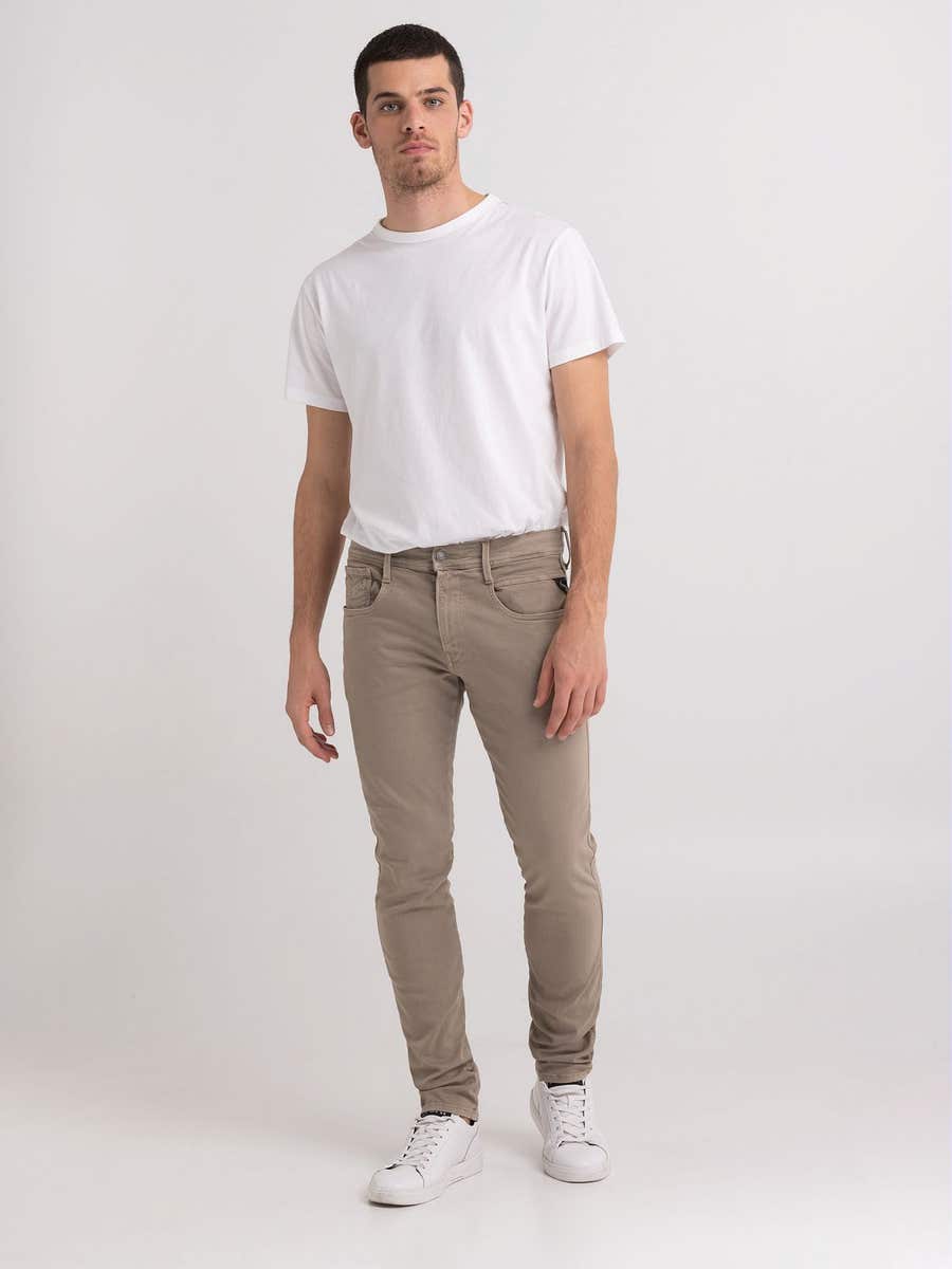 REPLAY Slim fit Anbass jeans M914Y .000.8366197 SAND 1