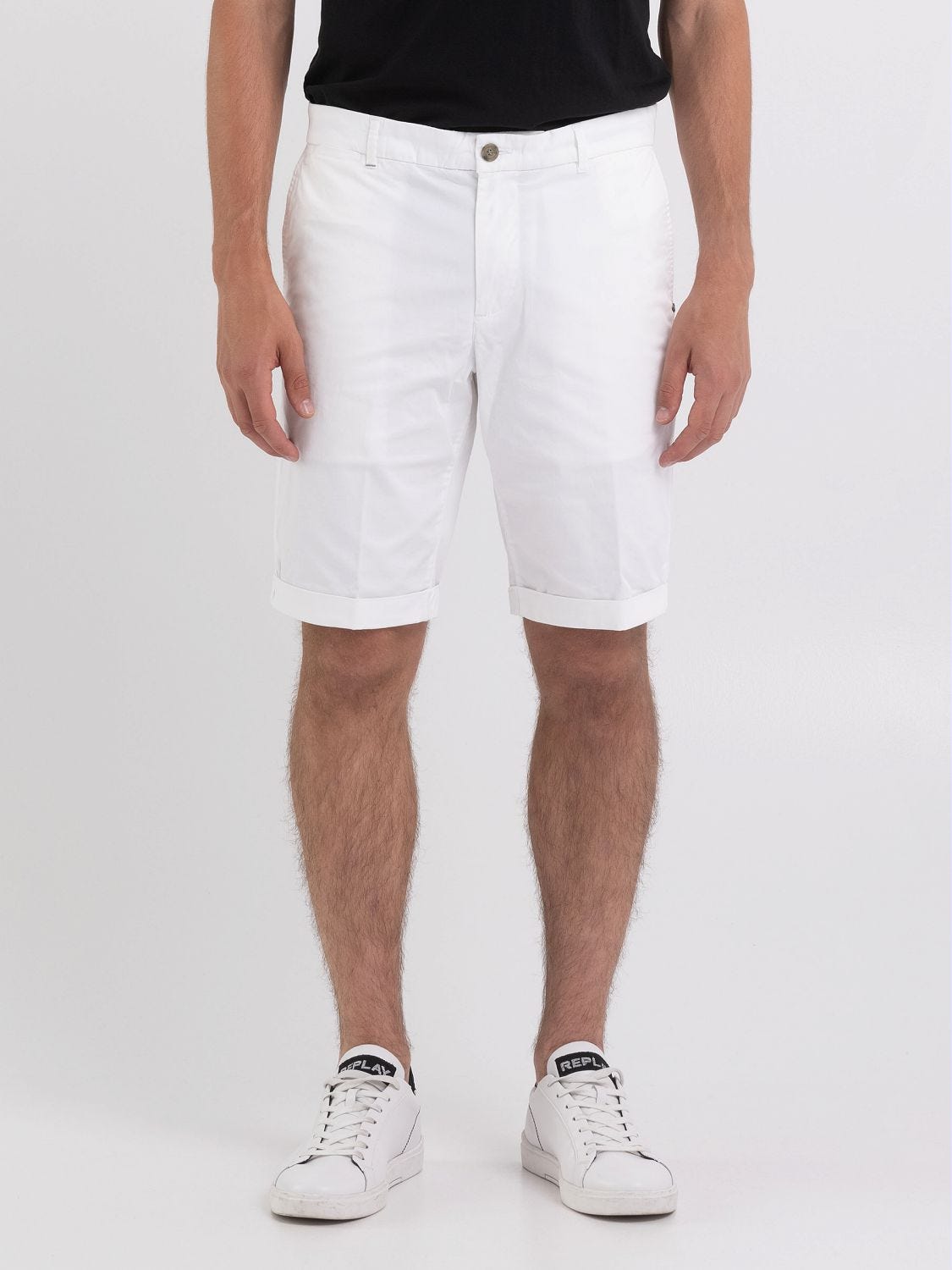 Mens skinny chino store shorts