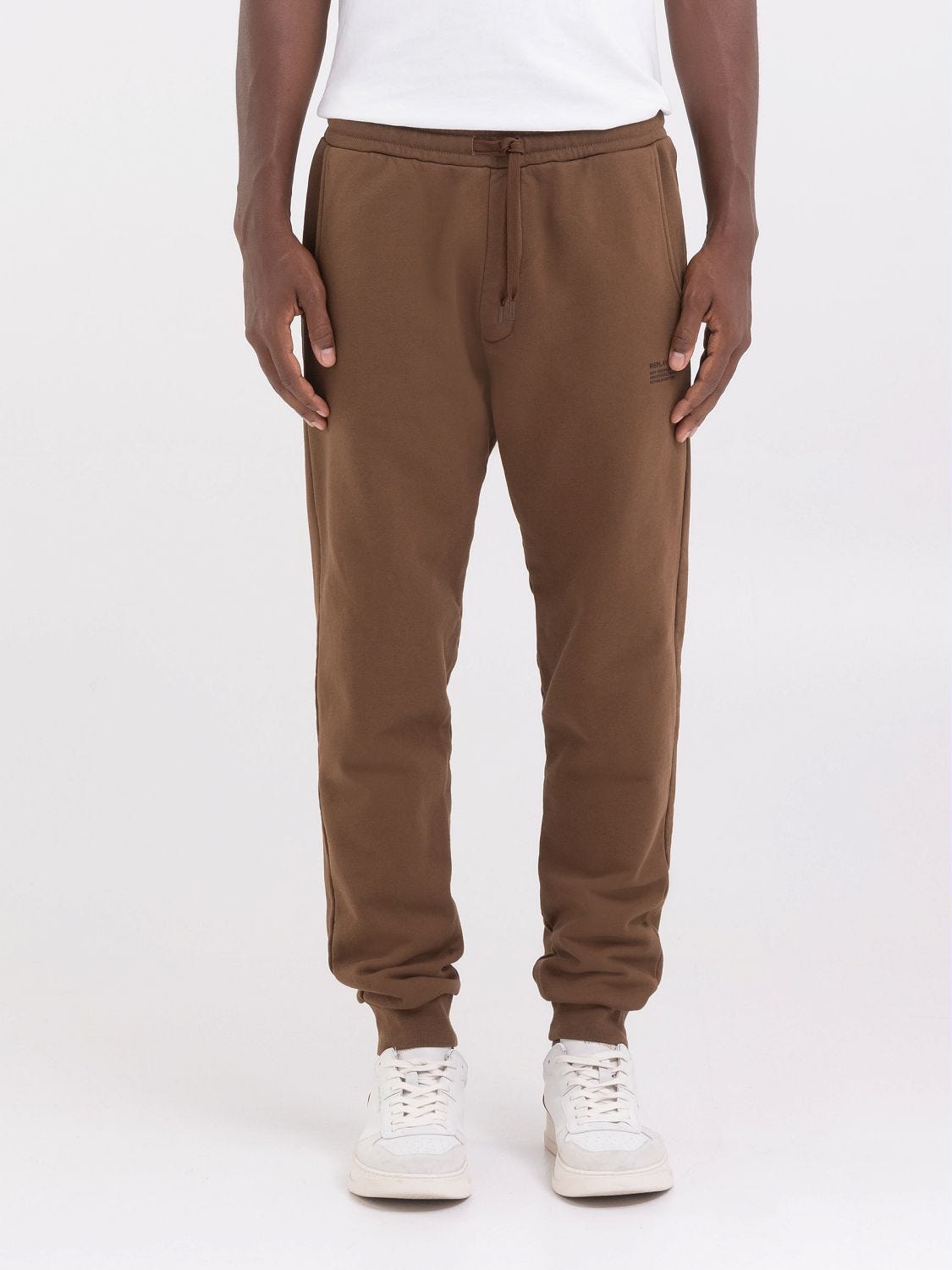 Mens brown sweatpants sale top