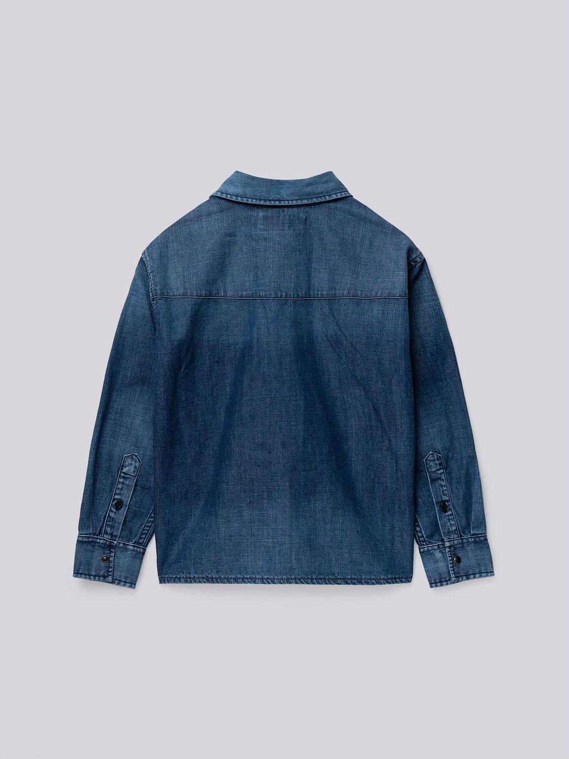 DENIM SHIRT WITH R EMBROIDERY