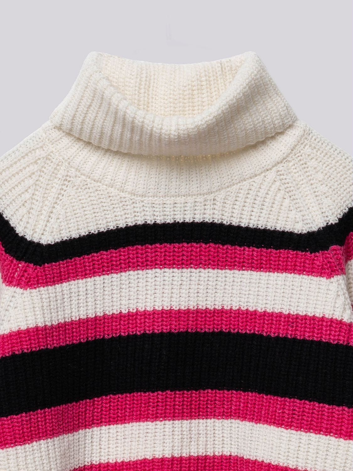 Pink striped turtleneck new arrivals