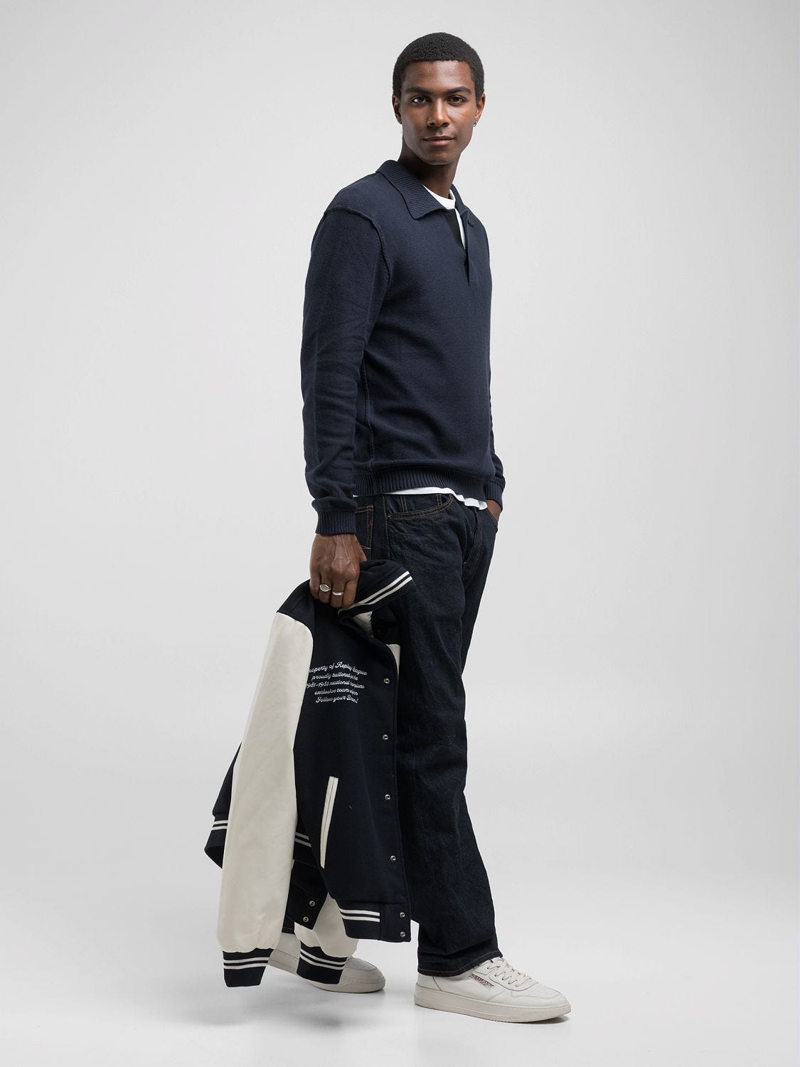 COTTON BLEND TURTLENECK SWEATER