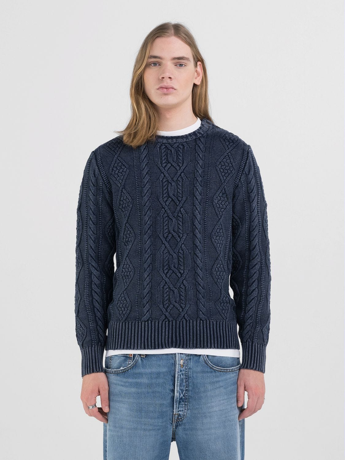 CABLE KNIT SWEATER