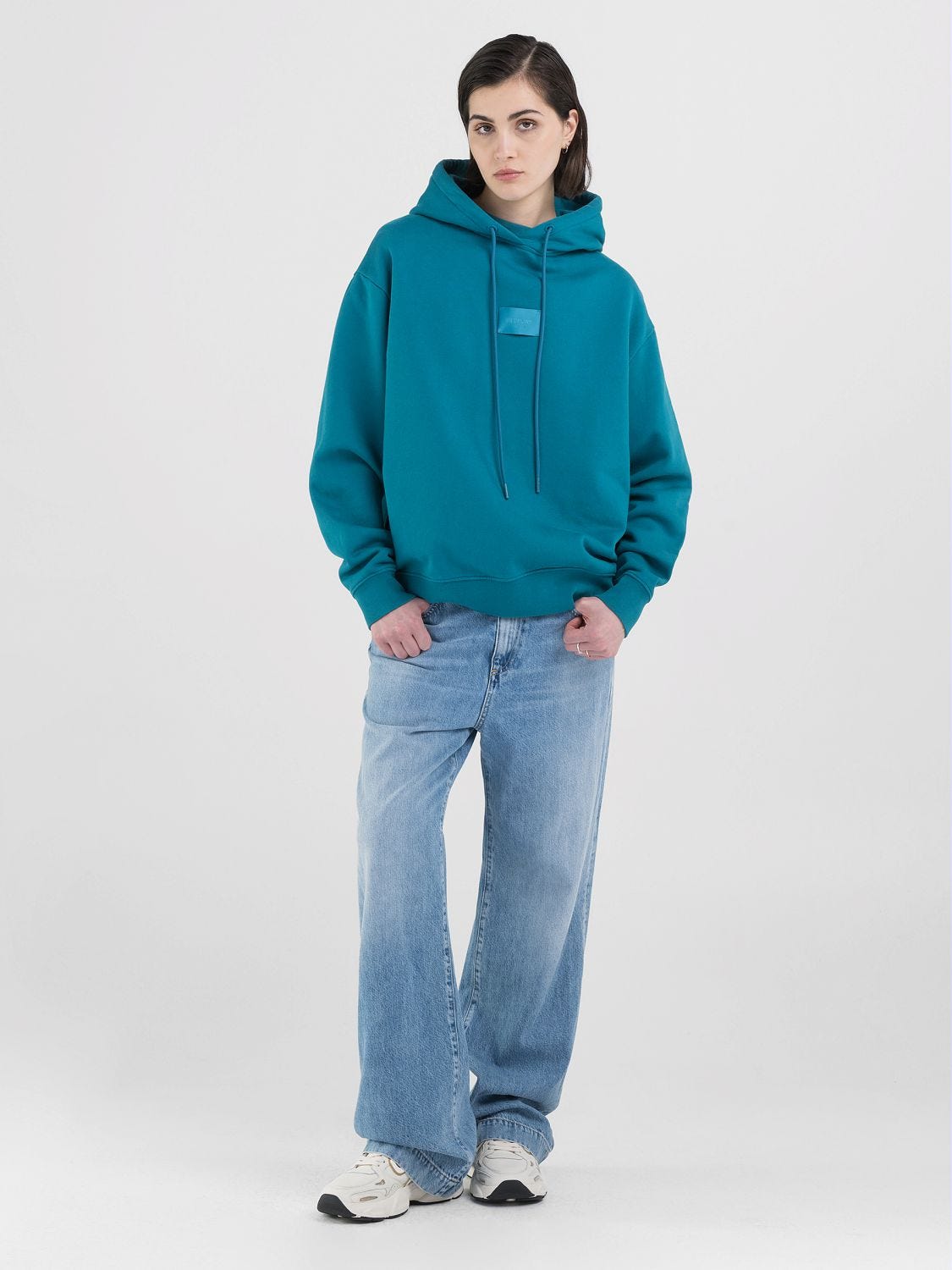 Replay blue jeans hoodie cheap